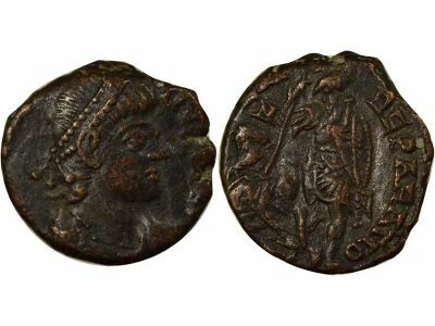 Rome Empire Constance II - Nummus, Soldat terrassant Cavalier - 350 / 354 Siscia