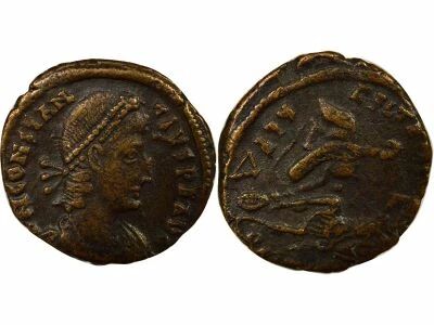 Rome Empire Constance II - Nummus, Soldat terrassant Cavalier - 352 / 354 Alexandrie
