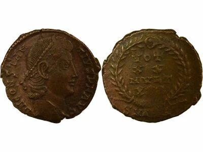 Rome Empire Constance II - Nummus, Voeux Vicennaux - 347 / 348 Antioche