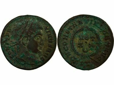 Rome Empire Constantin I - Nummus, Voeux Vicennaux - 322 / 325 Ticinum