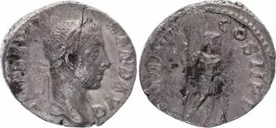 Rome Empire Denier, Alexandre S�v�re (222-235) - PM TRP VII COS II PP