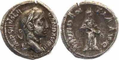 Rome Empire Denier, Elagabal  - ABVNDANTIA AVG
