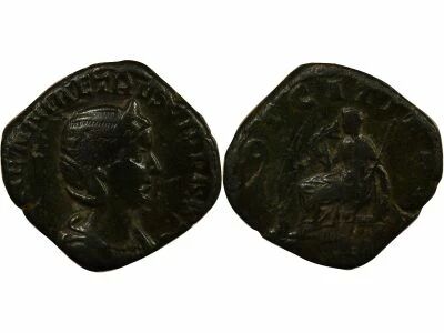 Rome Empire Etruscille - Sesterce, Pudicitia - 250 Rome