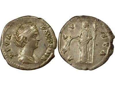Rome Empire Faustine M�re - Denier Argent, C�r�s - 147 Rome