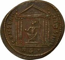 Rome Empire Maxence - Ae, Temple Hexastyle - 308 / 310 Rome