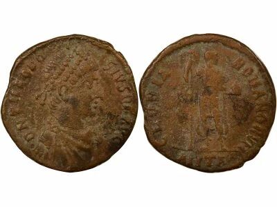 Rome Empire Th�odose I - Maiorina, Empereur debout - 392 / 395 Antioche