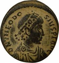 Rome Empire Th&eacute;odose I - Nummus, Rome Assise - 379 / 383 Constantinople