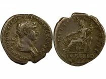 Rome Empire Trajan - Denier Argent, Fortuna assise - 116 Rome