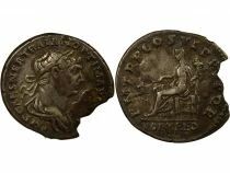 Rome Empire Trajan - Denier Fourr&eacute;, Fortuna assise - IIe Si&egrave;cle