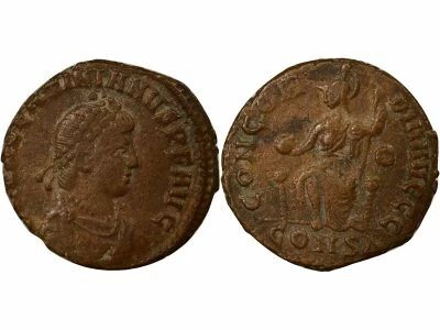 Rome Empire Valentinien II - Nummus, Rome Assise - 379 / 383 Constantinople