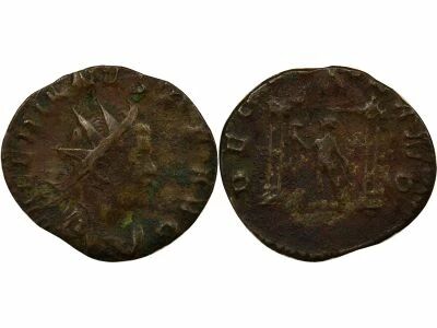 Rome Empire Val�rien I - Antoninien Argent, Temple de Vulcain - 259 / 260 Tr�ves