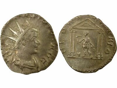 Rome Empire Val�rien I - Antoninien Argent, Temple de Vulcain - 259 / 260 Tr�ves