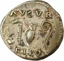 Rome Empire Vespasien - Denier Argent, Instruments Pontificaux - 70 /71 Rome