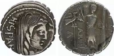 Rome R�publique Denier serratus,  Postumia -81 Rome TB+