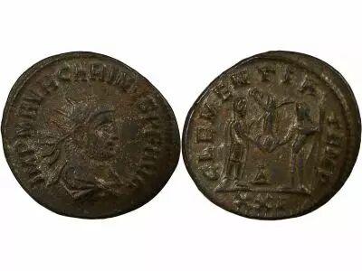R�mische Imperatorische Antoninianus - Carinus - CLEMENTIA TEMP - Cyzicus