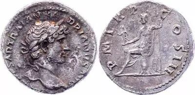 R�mische Imperatorische Denarius,  Hadrian - 123 Rome