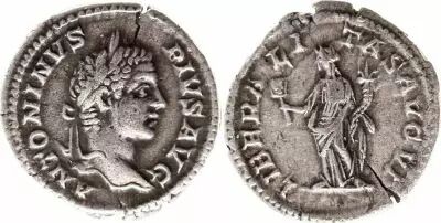R�mische Imperatorische Denier, Caracalla (197-217) - ANTONINVS PIVS AVG