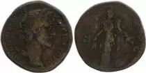 R&ouml;mische Imperatorische Sestertius,  Antoninus Pius - 142 Rome - ANNONA AVG - F