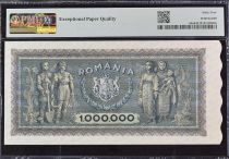 Roumanie 1 000 000 Lei - Trajan et Décébale - 1947 - PMG 64 - P.60a