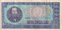 Roumanie 100 Lei - Nicolae Balcescu - 1966 - Série D.0201 - P.97