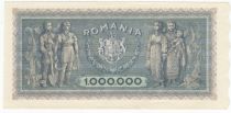 Roumanie 1000000 Lei 1947 - Trajan et Decebal - Paysans, femmes et enfant