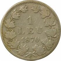 Roumanie Carol I - Leu Argent - 1870 C Bucarest