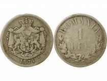 Roumanie Carol I - Leu Argent - 1874 Bruxelles
