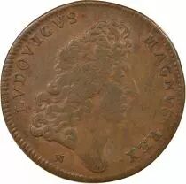 Royal Galleys, Louis XIV - Copper Token, French Victory at Cartagena