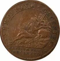 Royal Treasure, Louis XIV - Copper Token - 1683 Nuremberg
