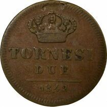 Royaume des Deux-Siciles Ferdinand II - 2 Tornesi - 1842 Naples