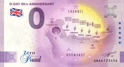 Royaume-Uni 0 Euro Souvenir - 80e ans du D Day - 2025