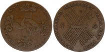 Royaume-Uni 1/2 Penny - John Mains Sheffield - Love Peace and Union - 1794