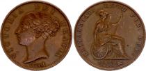 Royaume-Uni 1/2 Penny Victoria - Britannia - 1841 - TTB - KM.726