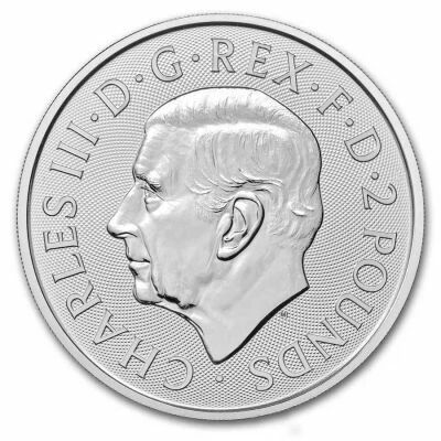 Royaume-Uni 1 Once Argent Britannia GB 2025 - 2 Pounds - Argent - Tilawa Privy Mark