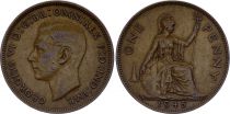 Royaume-Uni 1 Penny  - George VI - 1945 Bronze