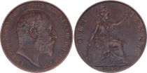 Royaume-Uni 1 Penny,  Edouard VII - 1902 - TTB +