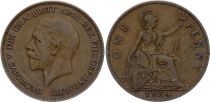 Royaume-Uni 1 Penny 1928-1936 - Britannia, George V - 2ème effigie