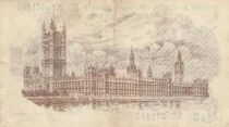 Royaume-Uni 1 Pound -  Portrait du roi Georges V - Le Palais de Westminster - ND (1917-1923)