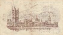 Royaume-Uni 1 Pound -  Portrait du roi Georges V - Le Palais de Westminster - ND (1917-1923)