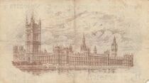 Royaume-Uni 1 Pound -  Portrait du roi Georges V - Le Palais de Westminster - ND (1917-1923)