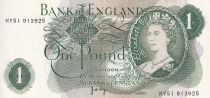 Royaume-Uni 1 Pound - Reine Elisabeth II - ND (1966-1970) - P.374g