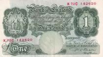 Royaume-Uni 1 Pound Britania - ND (1949- 1955) - S&eacute;rie K72C - P.369b