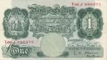 Royaume-Uni 1 Pound Britannia - S&eacute;rie T06J - Sign L.K. Obrien -  1955