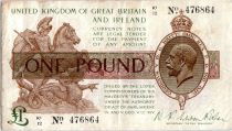 Royaume-Uni 1 Pound Roi George V et St George - 1922 - K1 12