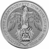 Royaume-Uni 10 Onces Argent Royaume-Uni 2020 - Le Faucon des Plantagenets
