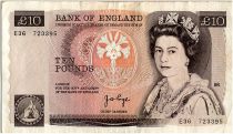Royaume-Uni 10 Pounds Elisabeth II - Florence Nightingale - 1975 - P.379a - TTB - Série E.36