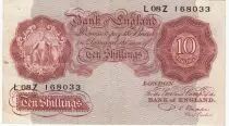 Royaume-Uni 10 Shillings - Britannia - ND (1949-1955)