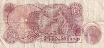 Royaume-Uni 10 Shillings - Elisabeth II - Britannia - ND (1966-1970) - P.373c