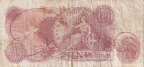 Royaume-Uni 10 Shillings - Elisabeth II - Britannia - ND (1966-1970) - P.373c