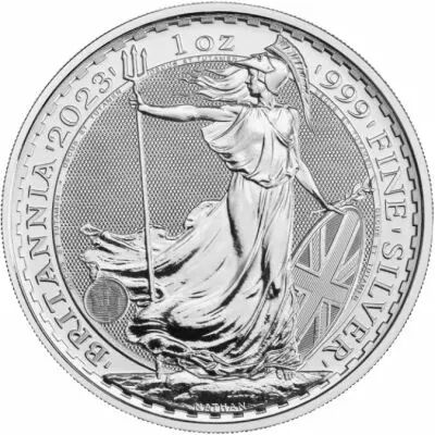 Royaume-Uni 2 Livres Britannia - Charles III - 1 Once Argent 2023